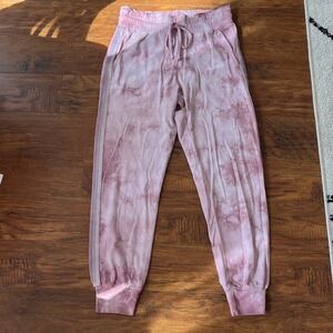 Johnny Was Pink Tie-Dye Joggers